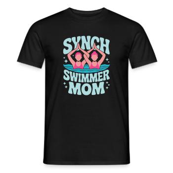 Synchronschwimmen Kunstschwimmen Wassersport - Männer T-Shirt - Schwarz - Vorne - AI Model Male 178 light (178cm)