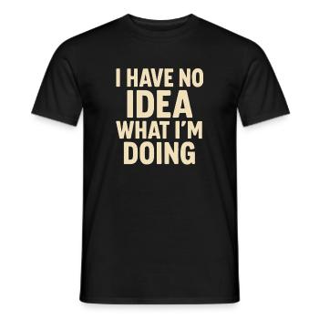 Staying immersed in joy - Men's T-Shirt - black - Front - AI Model Male 178 light (178cm)