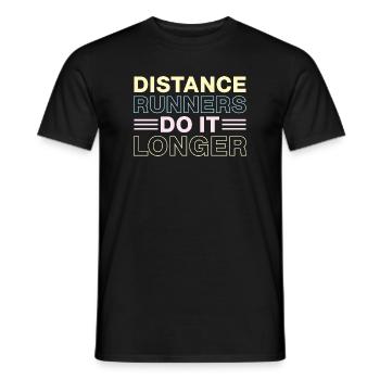 Running Distance Runners Do It Longer Marathon - Männer T-Shirt - Schwarz - Vorne - AI Model Male 178 light (178cm)