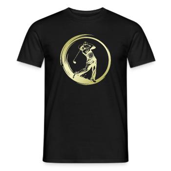 Silhouette de golfeur - T-shirt homme - noir - Devant - AI Model Male 178 light (178cm)