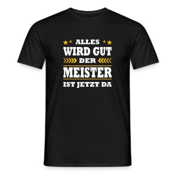 Examen de fin d’études Master Gifts réussi - T-shirt homme - noir - Devant - AI Model Male 178 light (178cm)