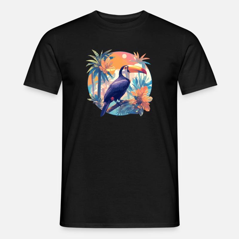 Tukane Tukan - Männer T-Shirt - Schwarz