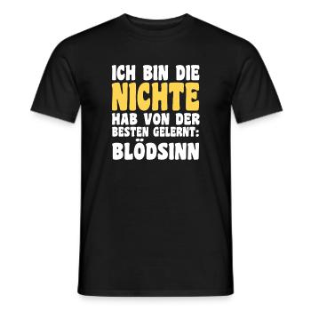 Nièce motif familial - T-shirt homme - noir - Devant - AI Model Male 178 light (178cm)