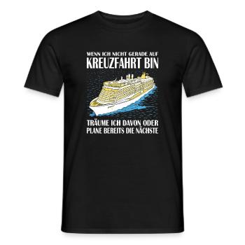 Lustige Kreuzfahrt Sprüche Outfits Urlaub - Männer T-Shirt - Schwarz - Vorne - AI Model Male 178 light (178cm)