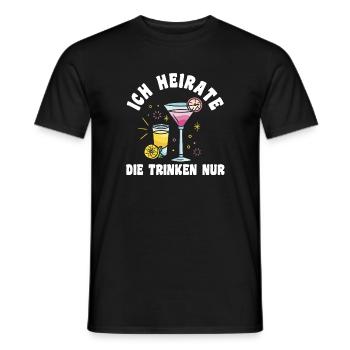 Bachelor Party Team Bride Hen Party - Men's T-Shirt - black - Front - AI Model Male 178 light (178cm)