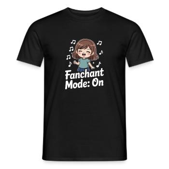 K-Pop Fanchant Korea Music - Men's T-Shirt - black - Front - AI Model Male 178 light (178cm)