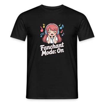 K-Pop Fanchant Korea Music - Men's T-Shirt - black - Front - AI Model Male 178 light (178cm)