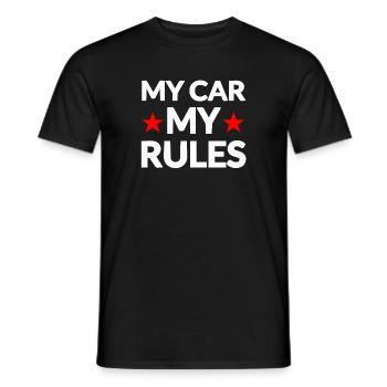 Voiture - T-shirt homme - noir - Devant - AI Model Male 178 light (178cm)