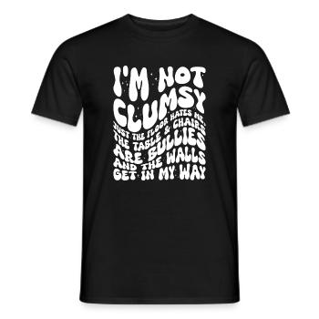 Ich bin kein ungeschicktes handschriftliches Zitat - Männer T-Shirt - Schwarz - Vorne - AI Model Male 178 light (178cm)