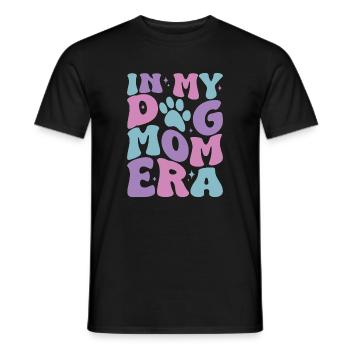 In My Dog Mom Era Pastel Paws - Men's T-Shirt - black - Front - AI Model Male 178 light (178cm)