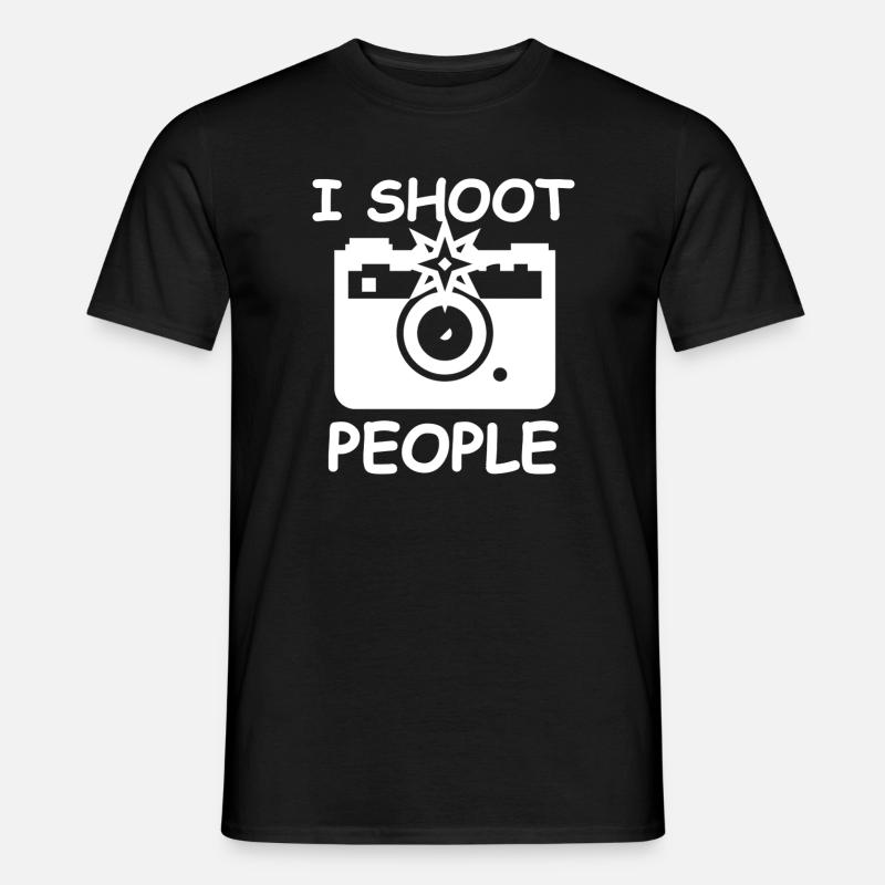 I Shoot People Tee Camera - Men’s T-shirt - black