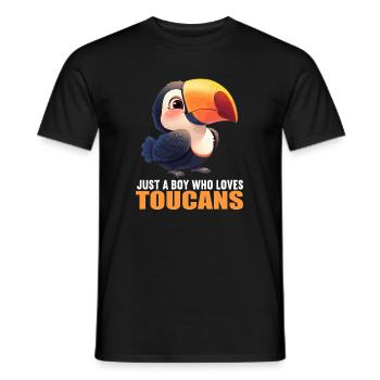 Toucans Toucan - Men's T-Shirt - black - Front - AI Model Male 178 light (178cm)
