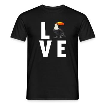 Toucans Toucan - Men's T-Shirt - black - Front - AI Model Male 178 light (178cm)
