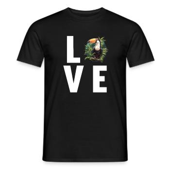 Toucans Toucan - Men's T-Shirt - black - Front - AI Model Male 178 light (178cm)