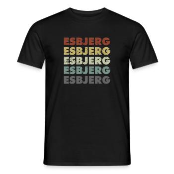 Esbjerg - Denmark - Denmark - Scandinavia - Men's T-Shirt - black - Front - AI Model Male 178 light (178cm)