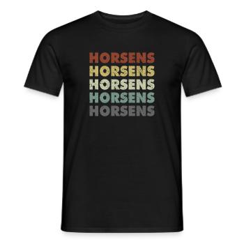 Horsens - Denmark - Denmark - Scandinavia - Men's T-Shirt - black - Front - AI Model Male 178 light (178cm)