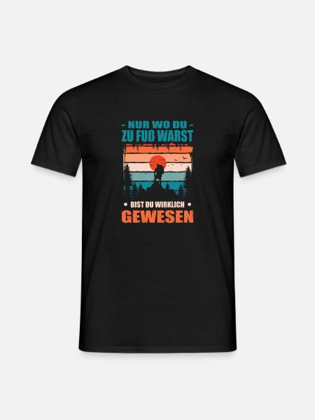 Hiking Sayings Hiker Hiking Outfits - Men's T-Shirt - black