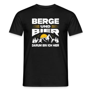 Wandern Sprüche Wanderer Wanderoutfits - Männer T-Shirt - Schwarz - Vorne - AI Model Male 178 light (178cm)