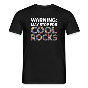 Gestein sammeln Rockhound Gestein Sammler Geologie - Männer T-Shirt - Schwarz - Vorne - AI Model Male 178 light (178cm)