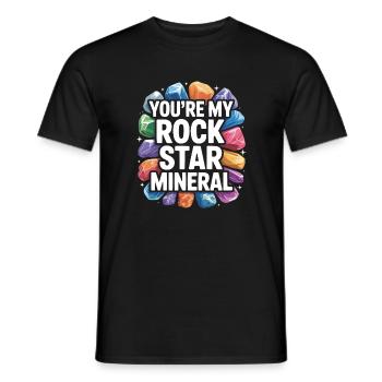 Gestein sammeln Rockhound Gestein Sammler Geologie - Männer T-Shirt - Schwarz - Vorne - AI Model Male 178 light (178cm)