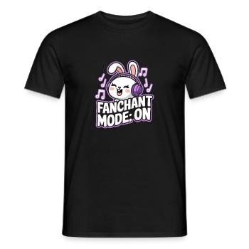 K-Pop Fanchant Korea Music - Men's T-Shirt - black - Front - AI Model Male 178 light (178cm)