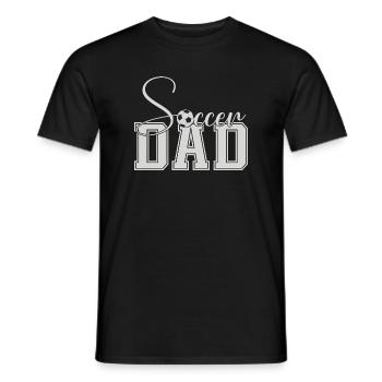 Soccer Dad Varsity Block Text - Men's T-Shirt - black - Front - AI Model Male 178 light (178cm)