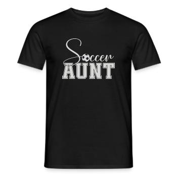 Fußball-Tante - Männer T-Shirt - Schwarz - Vorne - AI Model Male 178 light (178cm)