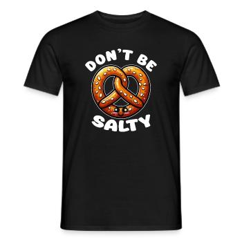 Pretzel kawaii Ne sois pas salé - T-shirt homme - noir - Devant - AI Model Male 178 light (178cm)