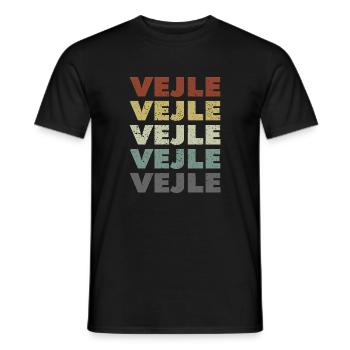 Vejle - Denmark - Denmark - Scandinavia - Men's T-Shirt - black - Front - AI Model Male 178 light (178cm)
