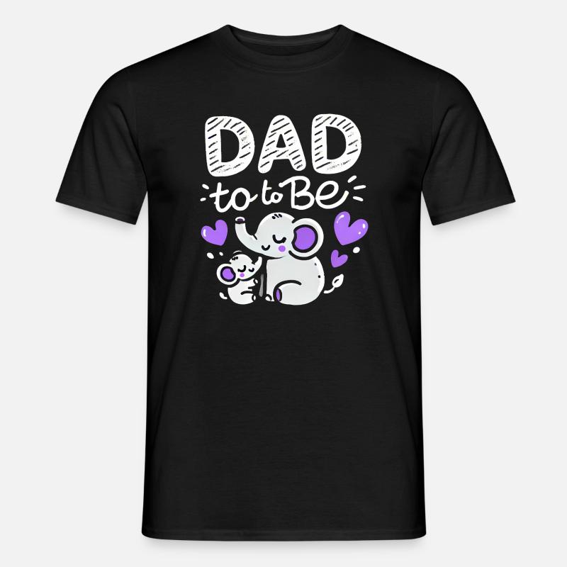 Vater wird Elefant Baby Enthüllung, Väter - Männer T-Shirt - Schwarz