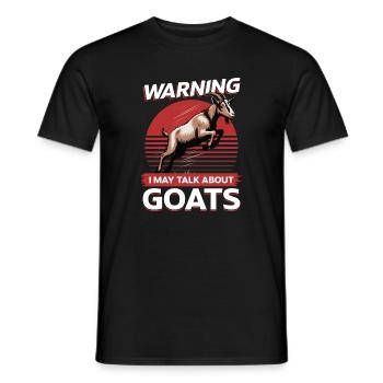 Funny Farm Animal Goat - Männer T-Shirt - Schwarz - Vorne - AI Model Male 178 light (178cm)