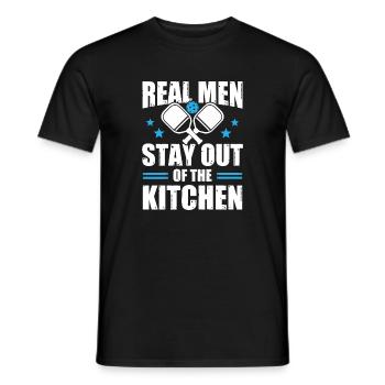 Pickleball Kitchen Ball Dinkball Dinker Gift - Men's T-Shirt - black - Front - AI Model Male 178 light (178cm)