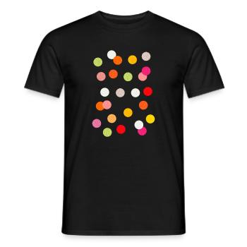fleckig In Not Kinder Kinder fleckig gefleckte Punkte - Männer T-Shirt - Schwarz - Vorne - AI Model Male 178 light (178cm)