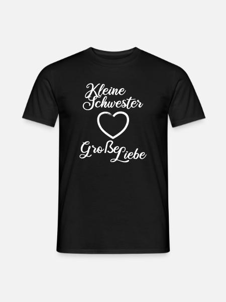 Kleine Schwester Große Liebe - Männer T-Shirt - Schwarz