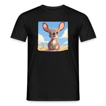 Wallabies Wallaby - Men's T-Shirt - black - Front - AI Model Male 178 light (178cm)