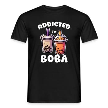 Addicted to the Colorful Boba - Men's T-Shirt - black - Front - AI Model Male 178 light (178cm)