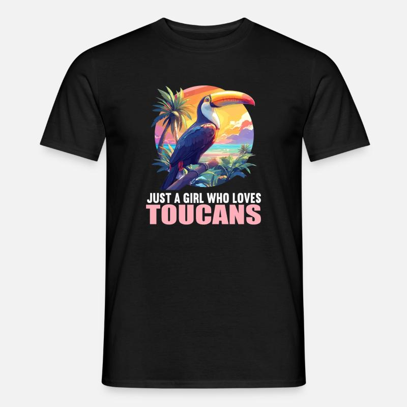 Tukane Tukan - Männer T-Shirt - Schwarz