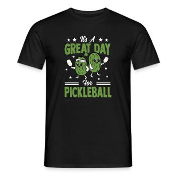 Pickles Pickleball Sport Joueur de Paddleball - T-shirt homme - noir - Devant - AI Model Male 178 light (178cm)