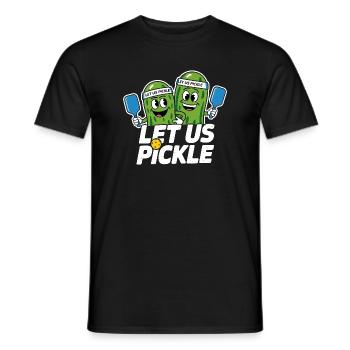 Let Us Pickle Paddleball Gurken Sportler - Männer T-Shirt - Schwarz - Vorne - AI Model Male 178 light (178cm)