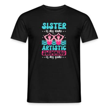Synchronschwimmen Kunstschwimmen Wassersport - Männer T-Shirt - Schwarz - Vorne - AI Model Male 178 light (178cm)