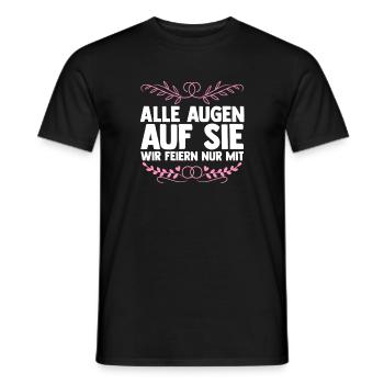 Bachelor Party Team Bride Hen Party - Men's T-Shirt - black - Front - AI Model Male 178 light (178cm)