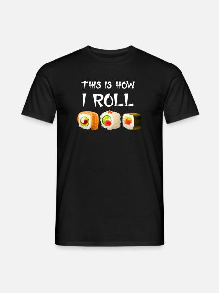 Kawaii Sushi Meme Sushi Joke - Men's T-Shirt - black