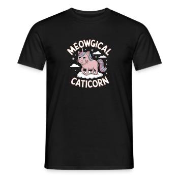 Caticorne miaoucale - T-shirt homme - noir - Devant - AI Model Male 178 light (178cm)