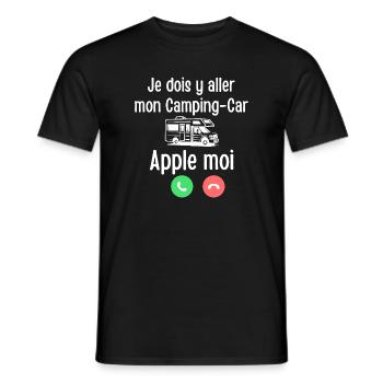 Motorhome Apple me - Men's T-Shirt - black - Front - AI Model Male 178 light (178cm)