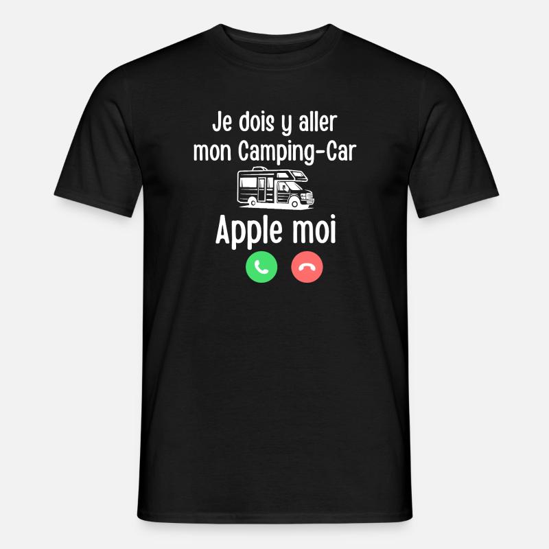 Wohnmobil Apple me - Männer T-Shirt - Schwarz