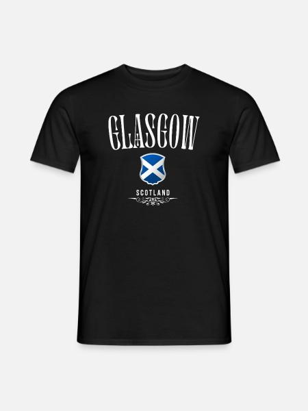 Glasgow Scotland, souvenir Glasgow - Men's T-Shirt - black