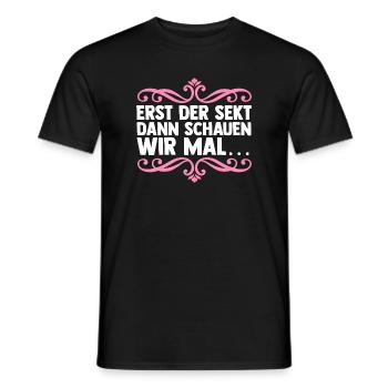Bachelor Party Team Bride Hen Party - Men's T-Shirt - black - Front - AI Model Male 178 light (178cm)