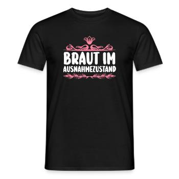 Bachelor Party Team Bride Hen Party - Men's T-Shirt - black - Front - AI Model Male 178 light (178cm)