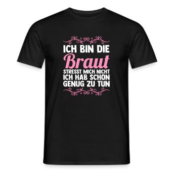Bachelor Party Team Bride Hen Party - Men's T-Shirt - black - Front - AI Model Male 178 light (178cm)