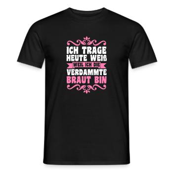 Bachelor Party Team Bride Hen Party - Men's T-Shirt - black - Front - AI Model Male 178 light (178cm)